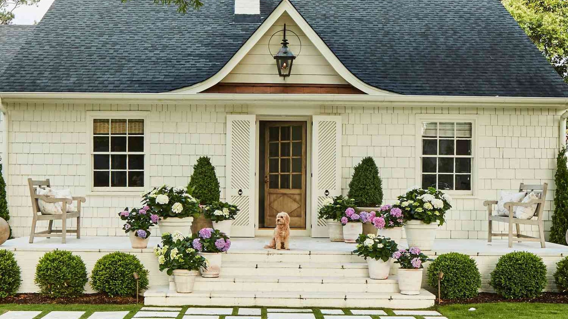 Beautiful exterior home painting with excellent curb appeal