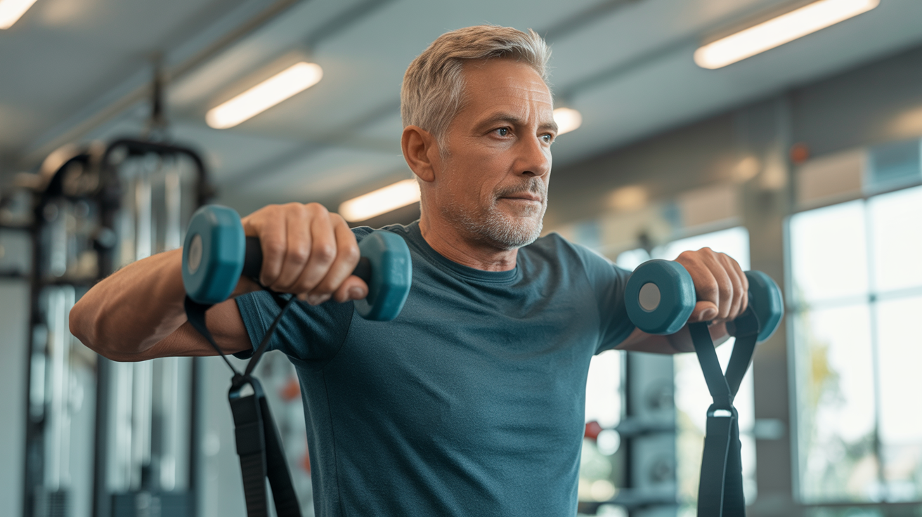 Adaptive strength training in a professional gym environment