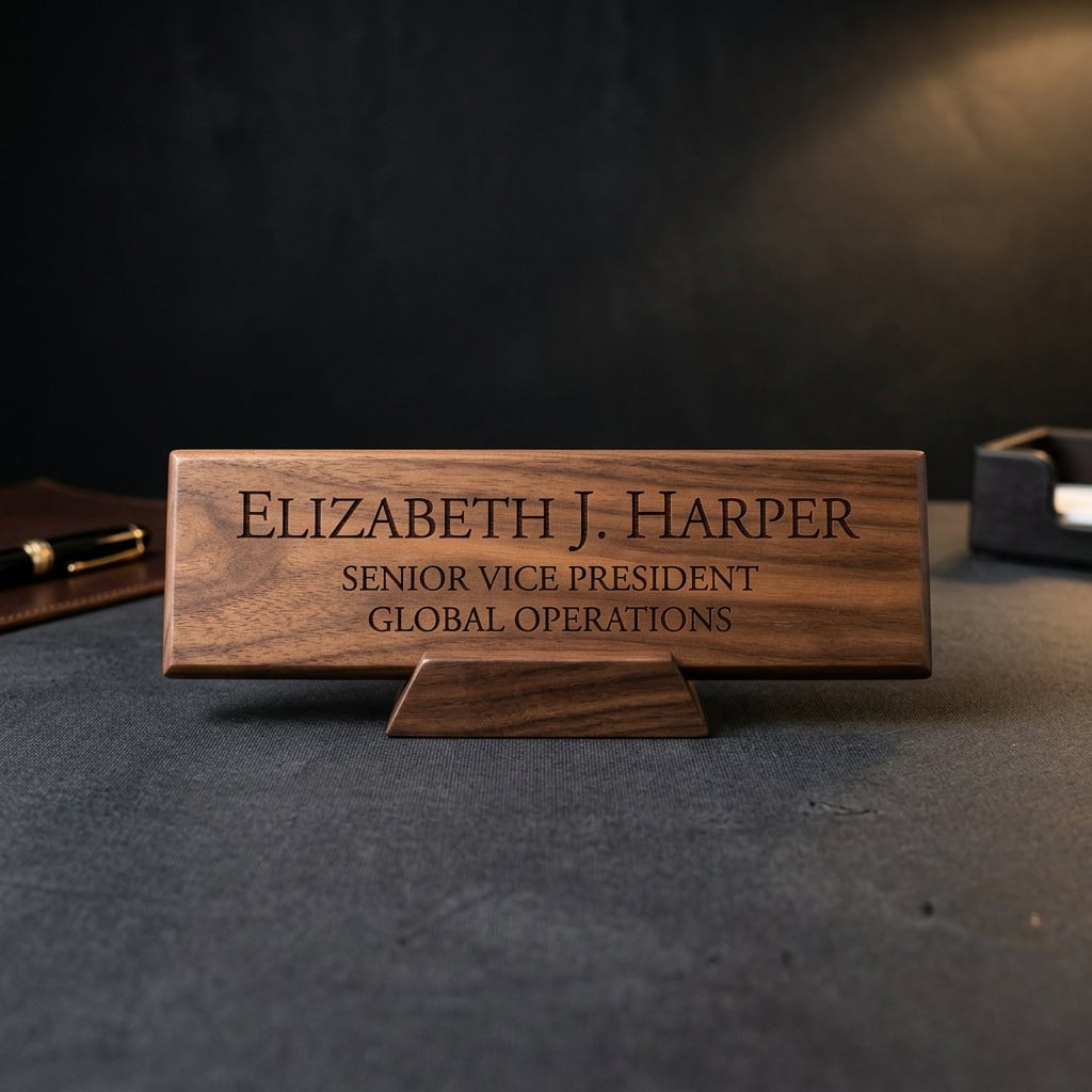 Executive Desk Name Plate
