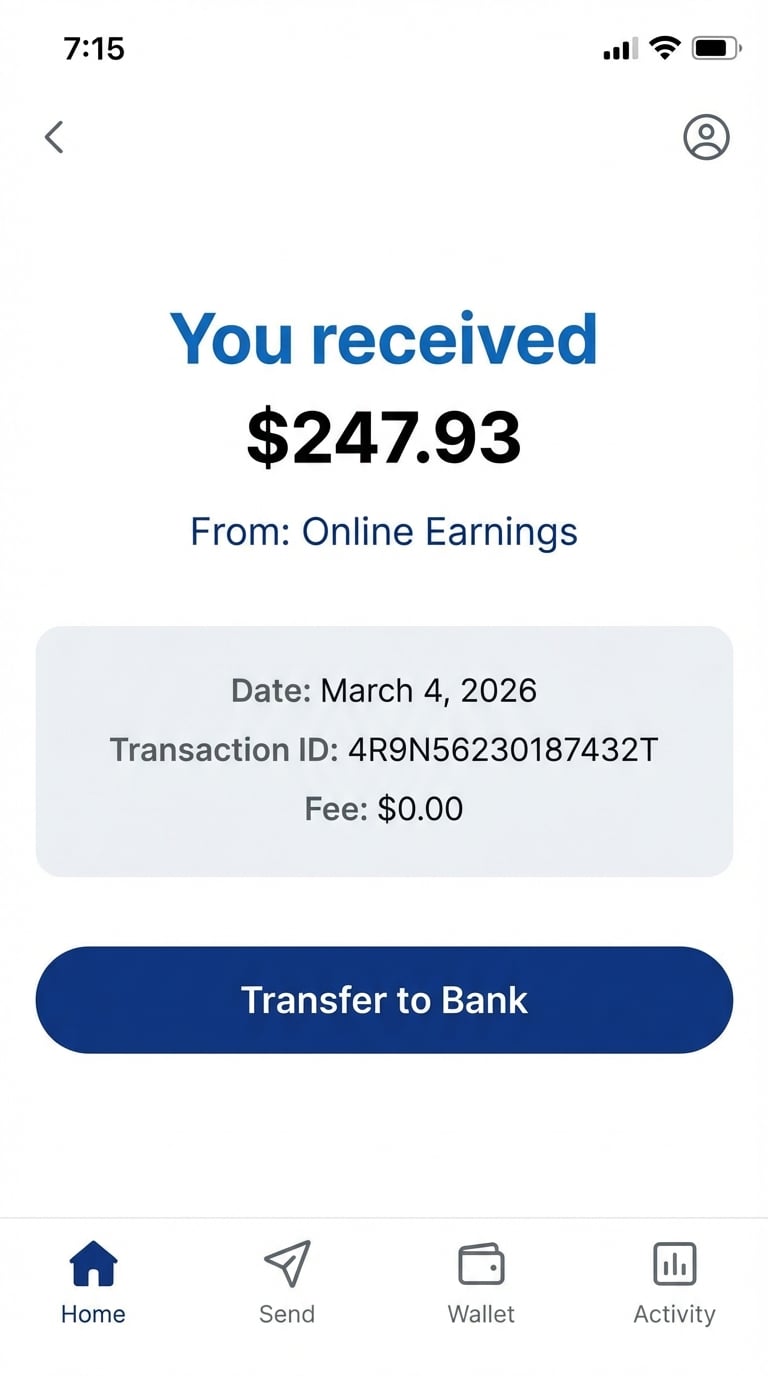 Payment received $247.93 on March 4