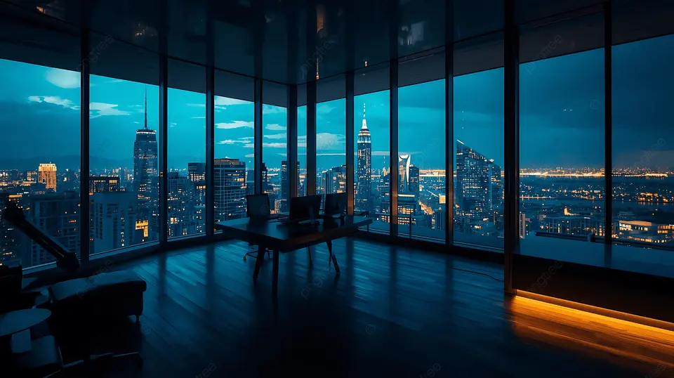 Escritório moderno representando sucesso profissional