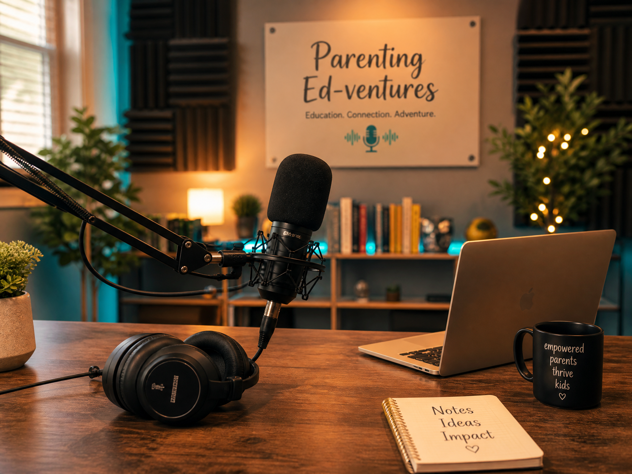 The Parenting Ed-ventures podcast recording studio