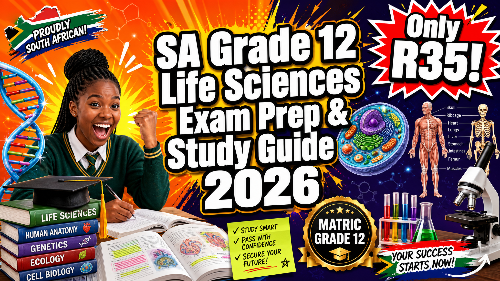 SA Grade 12 Life Sciences Exam Prep & Study Guide 2026