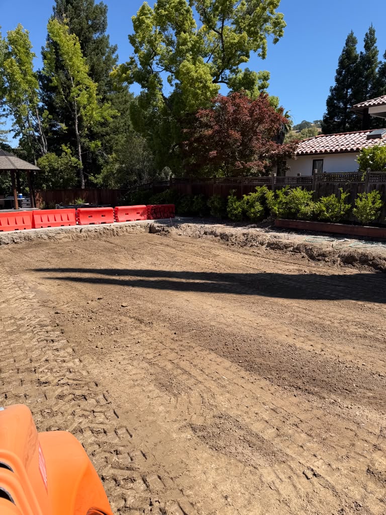 Residential Grading in Progress