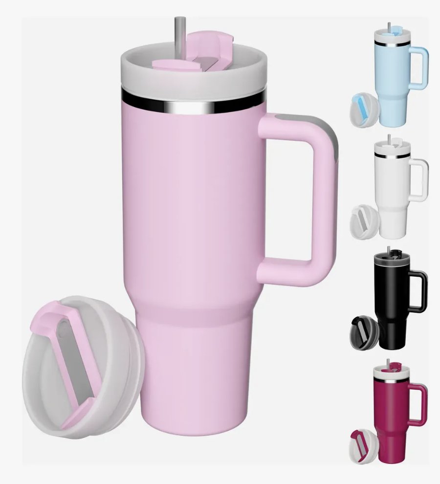 Copo Térmico Inox 1200ml com Alça e Canudo