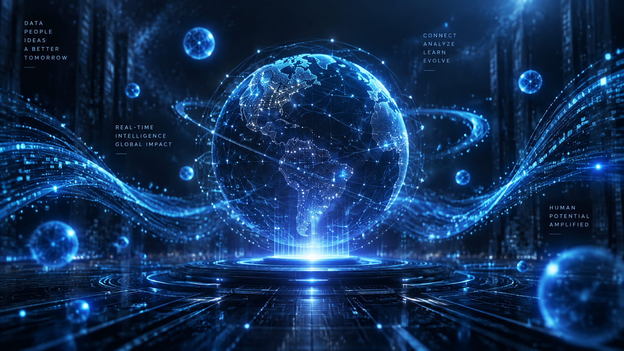 Abstract AI technology visualization representing Whit and AB LLC innovation