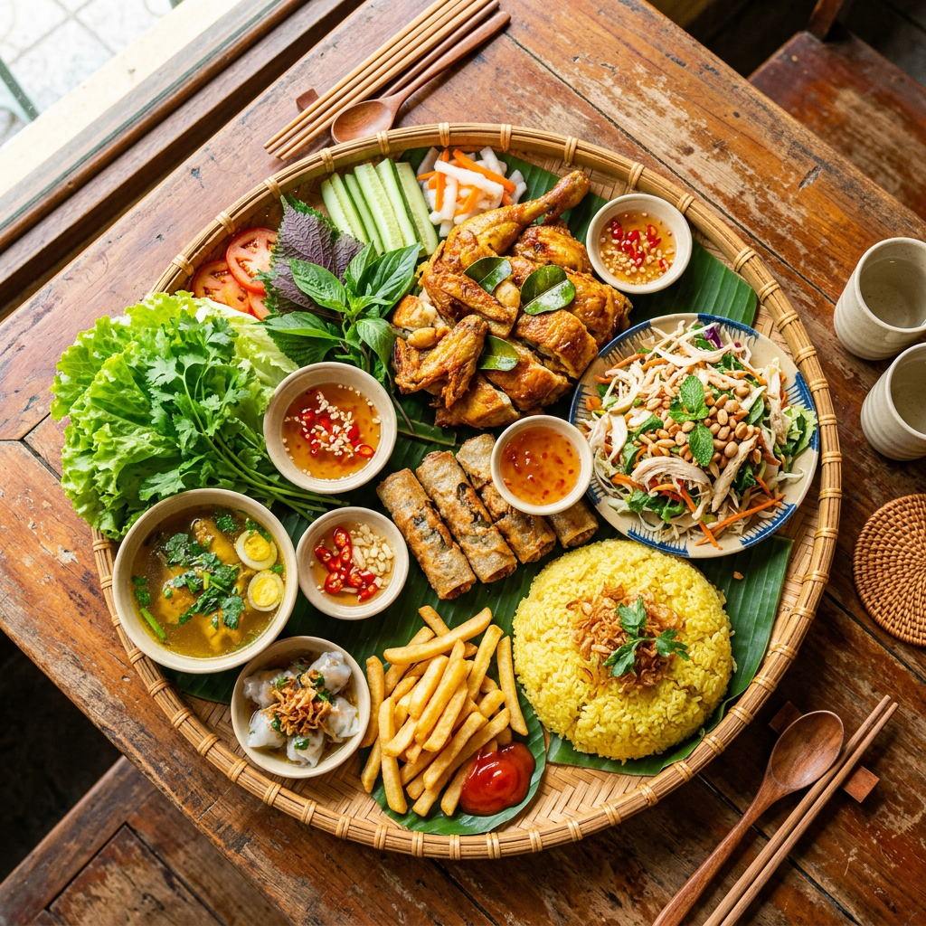 Mẹt Gà 8 Món