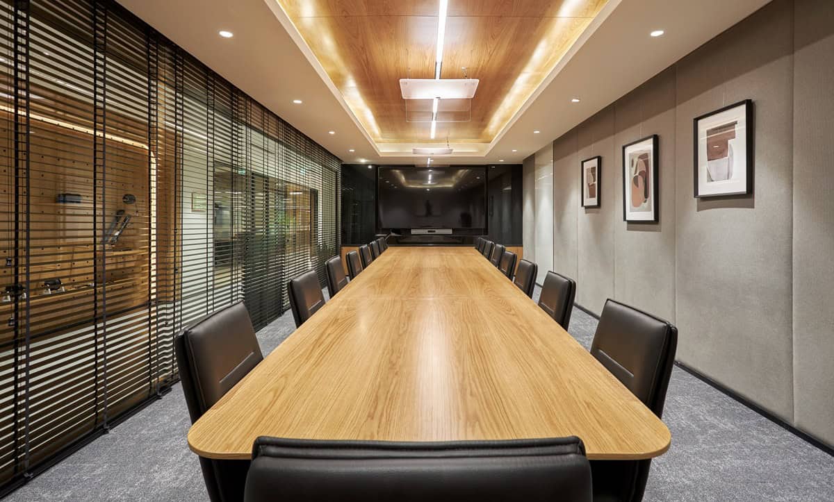 Professional office meeting room