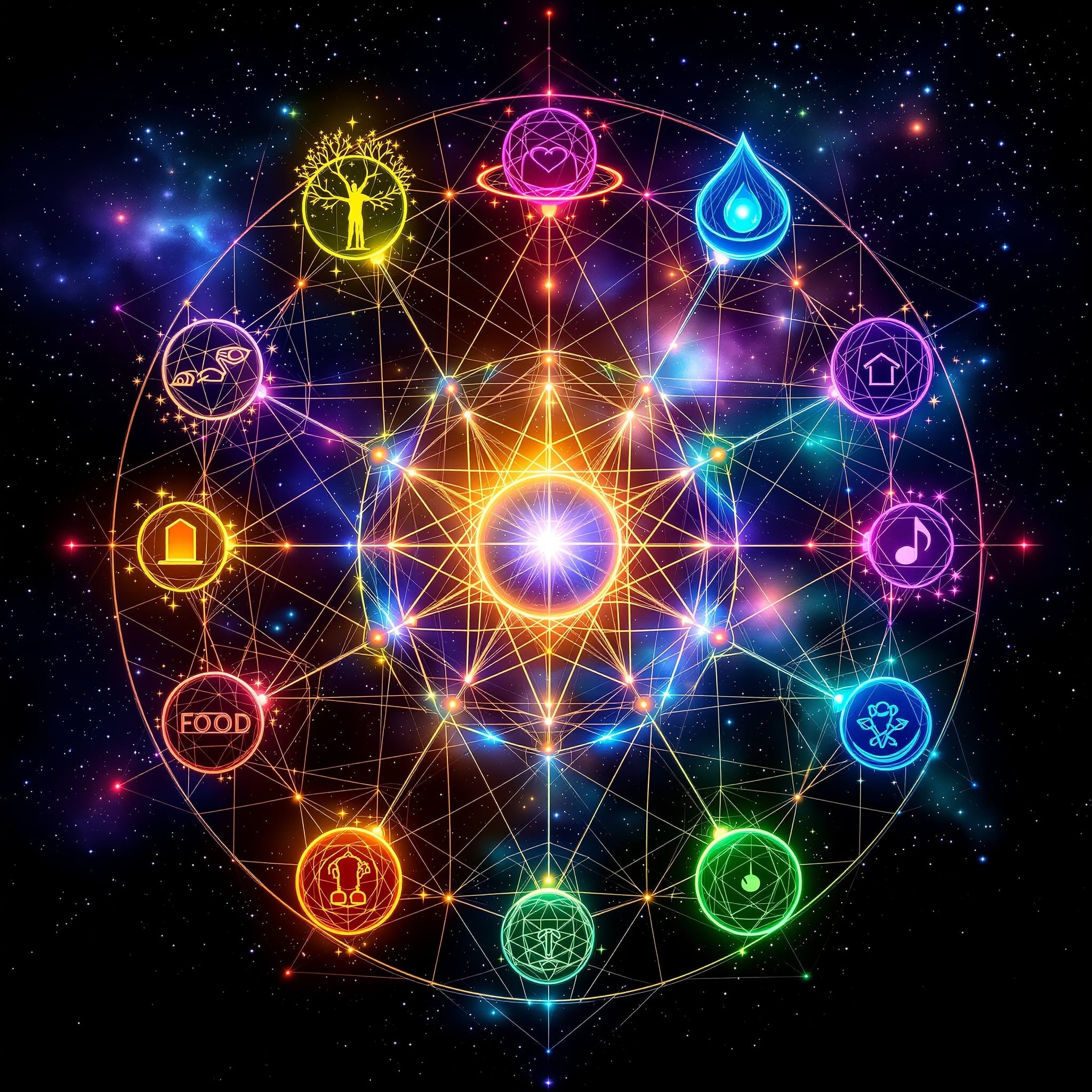 13 Realms sacred geometry visualization