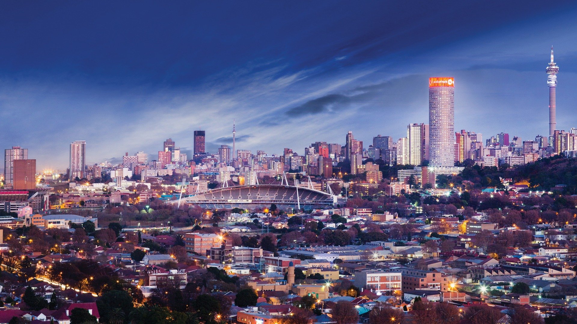 Johannesburg city skyline, South Africa