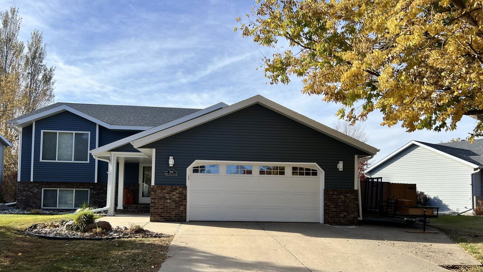 Beautiful suburban home in Fargo with well-maintained roof