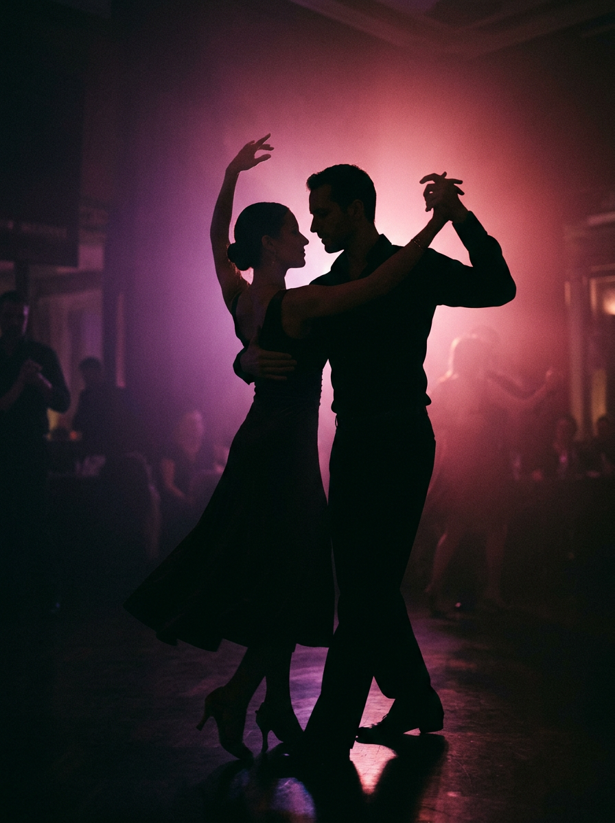 Artistic silhouette scenario: Midnight Dance
