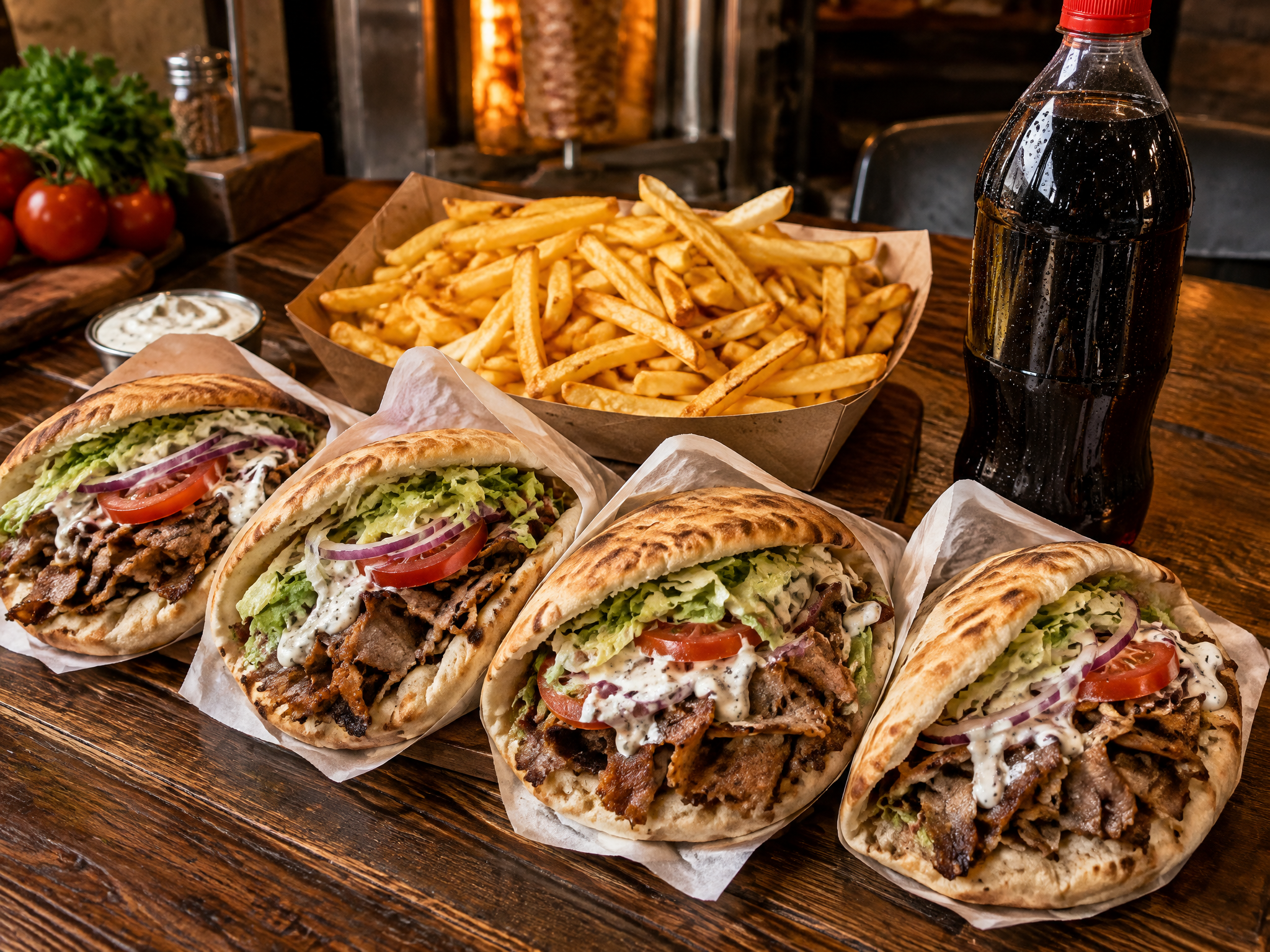 OFERTA KEBAB 4 PERSONAS