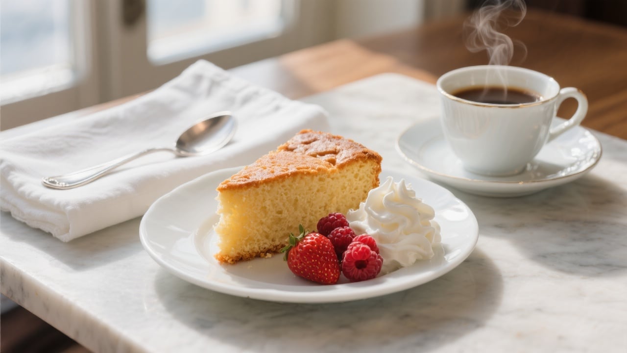 Recette du Gâteau de Savoie 5 Gâteau de Savoie traditionnel moelleux et aérien saupoudré de sucre glace