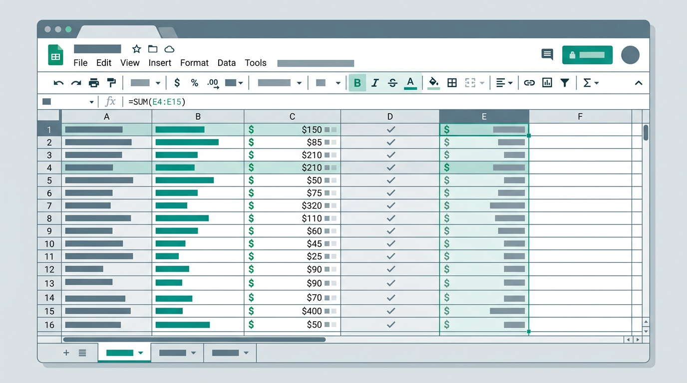 I Track Planned vs Actual Spending in Google Sheets. Here Are the Exact Formulas