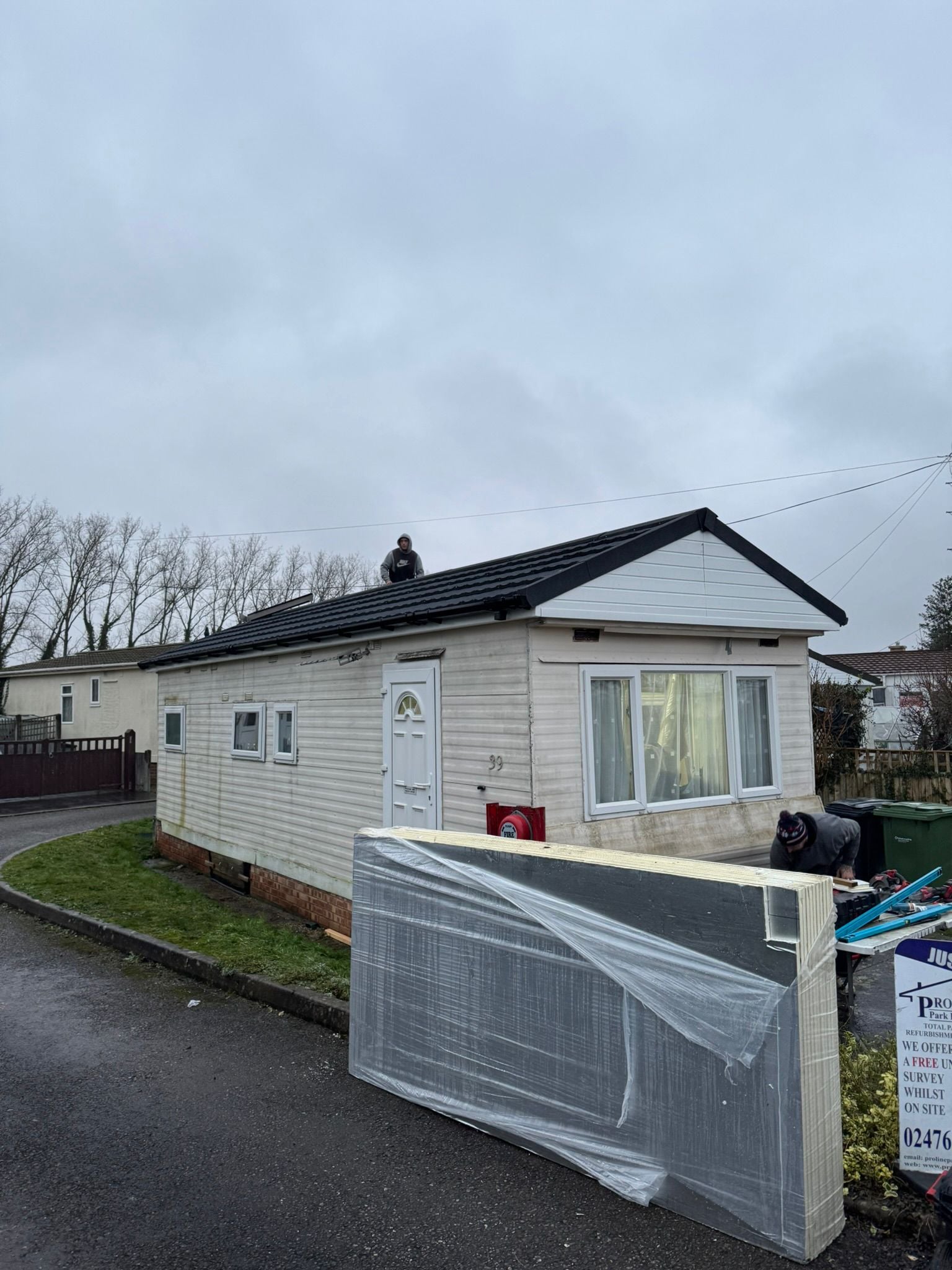 Park home exterior project by Pegasus Park Homes UK