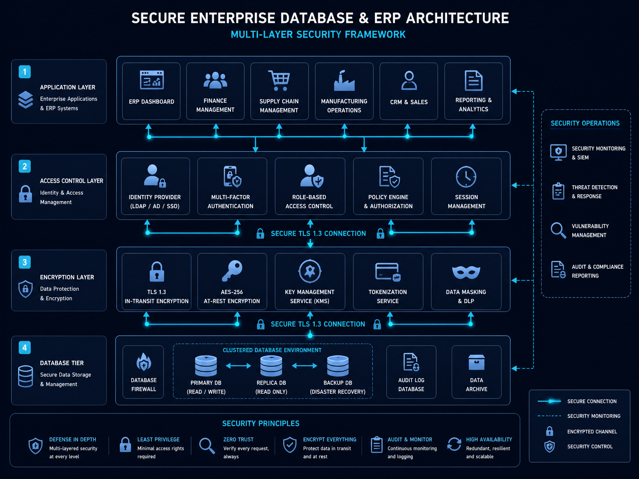Seguridad de ERP y bases de datos