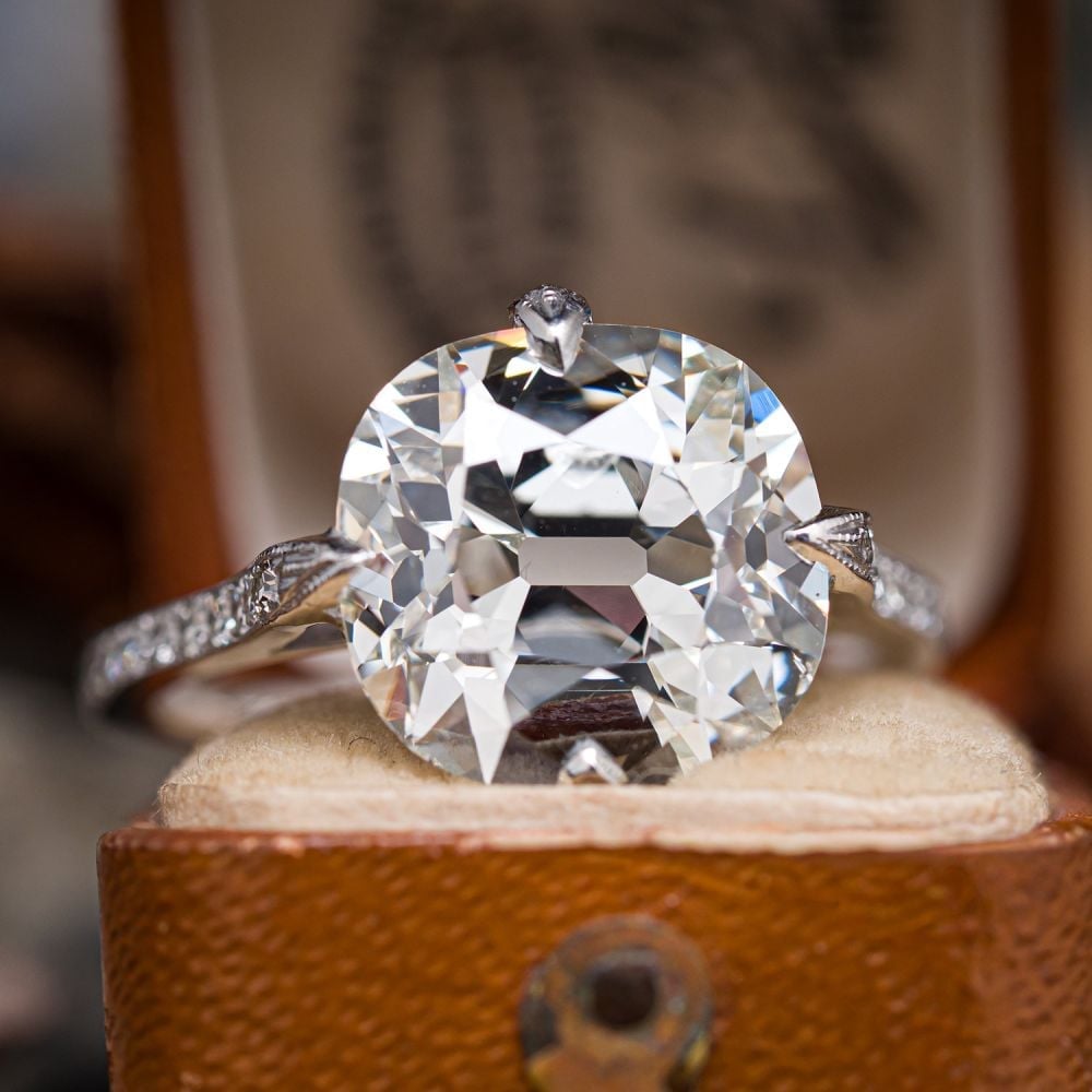 Diamond ring showcasing the stone's distinctive color and setting