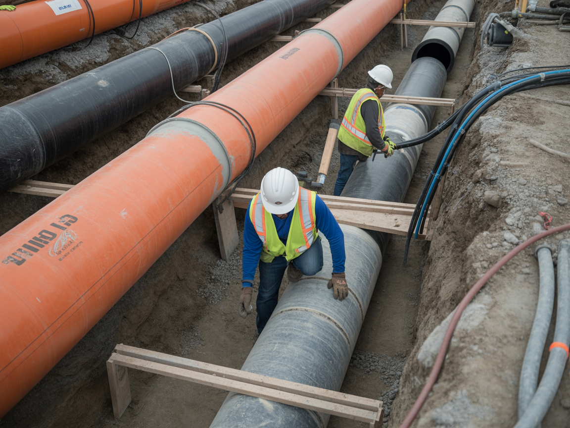Underground construction work