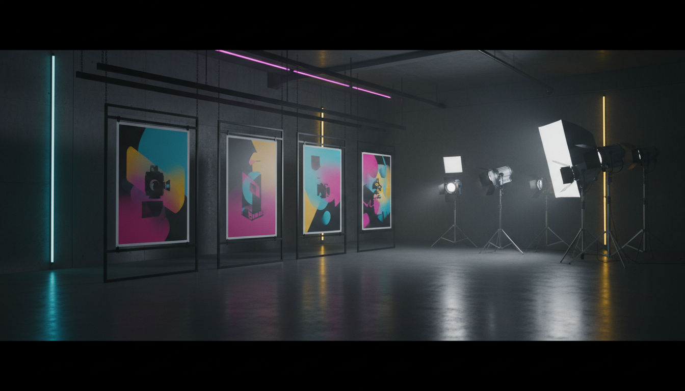 Comunicação visual e materiais de apoio para produção