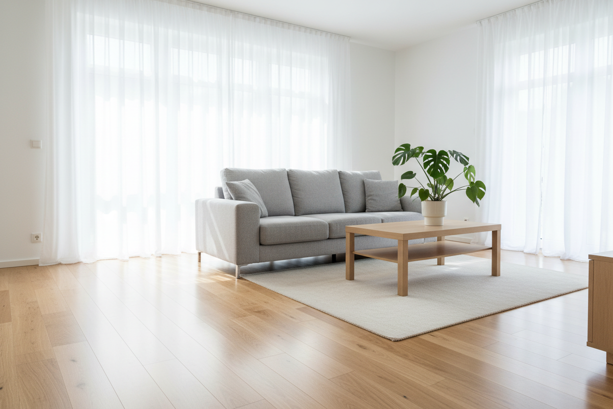 Sauberes Wohnzimmer im Privathaushalt