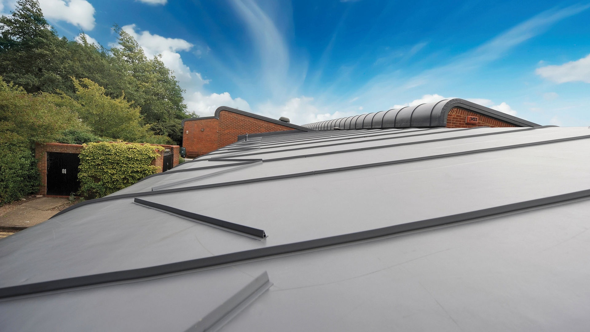 Beautiful UK residential house with professional roofing