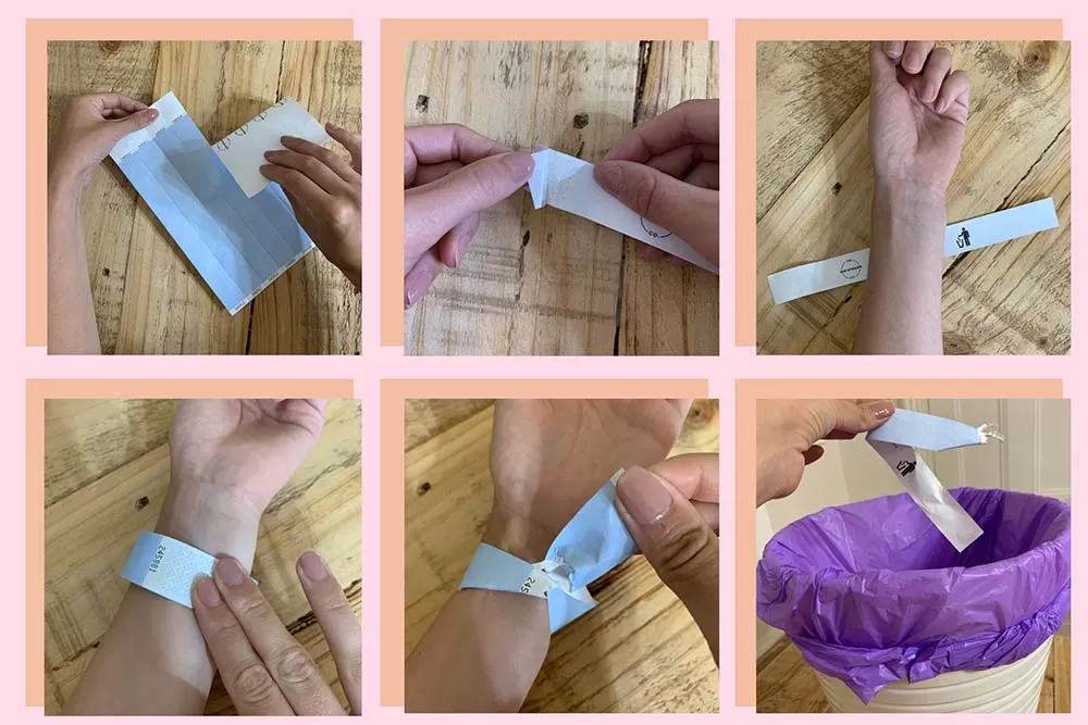 Tyvek RFID Wristband in use at an event