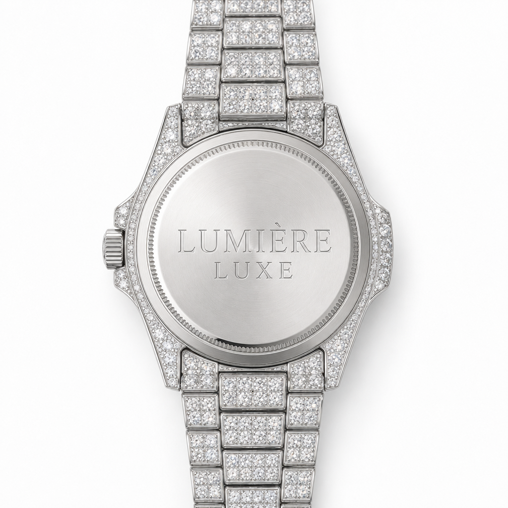 Moissanite Encrusted Tennis Watch — alternate view