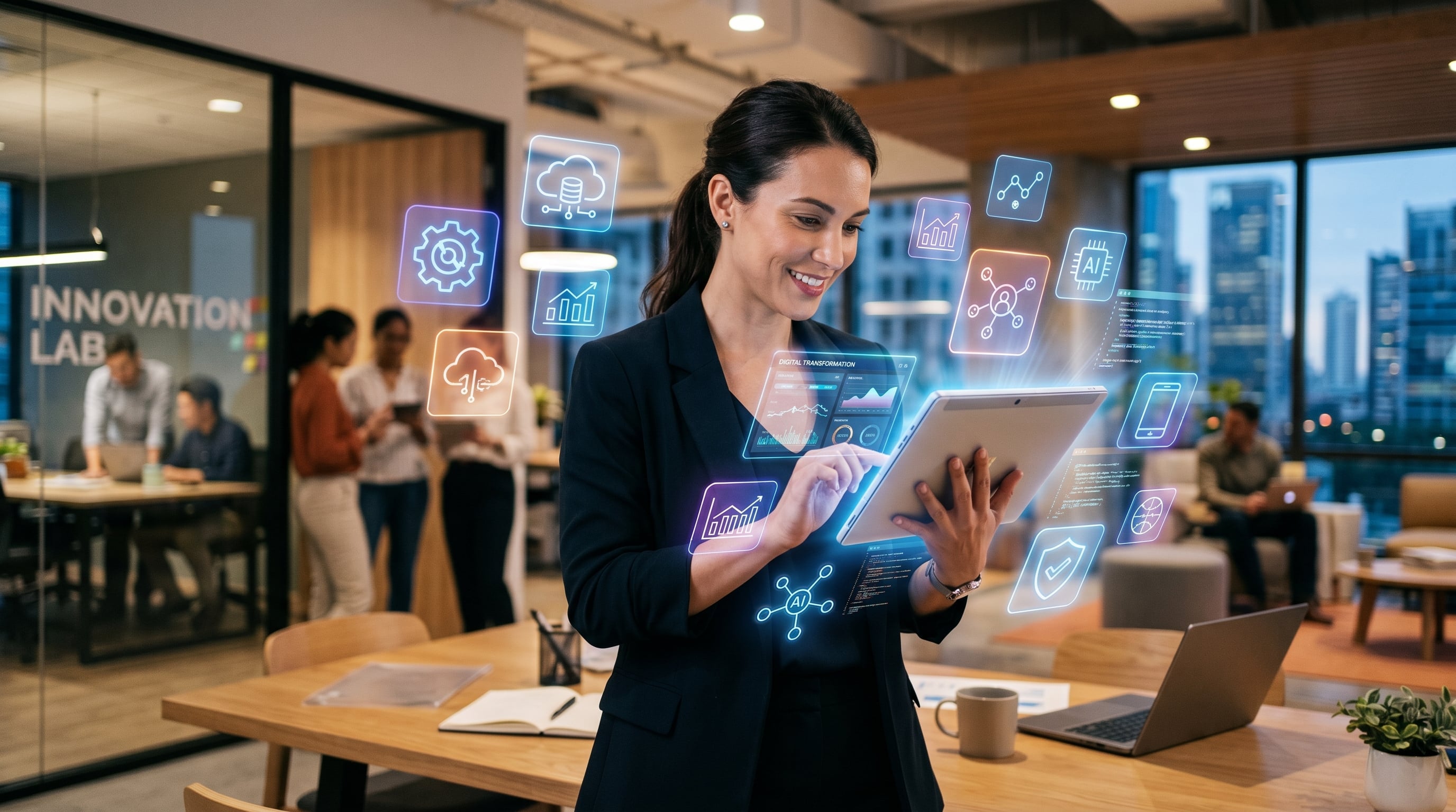 Transformación digital de negocios con tecnología