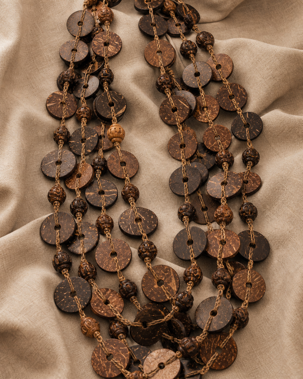 Close-up of the Palawan Strand necklace detail