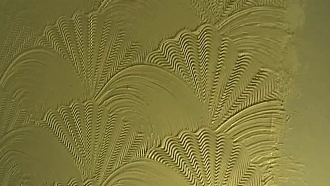 Artex ceiling pattern and texture detail
