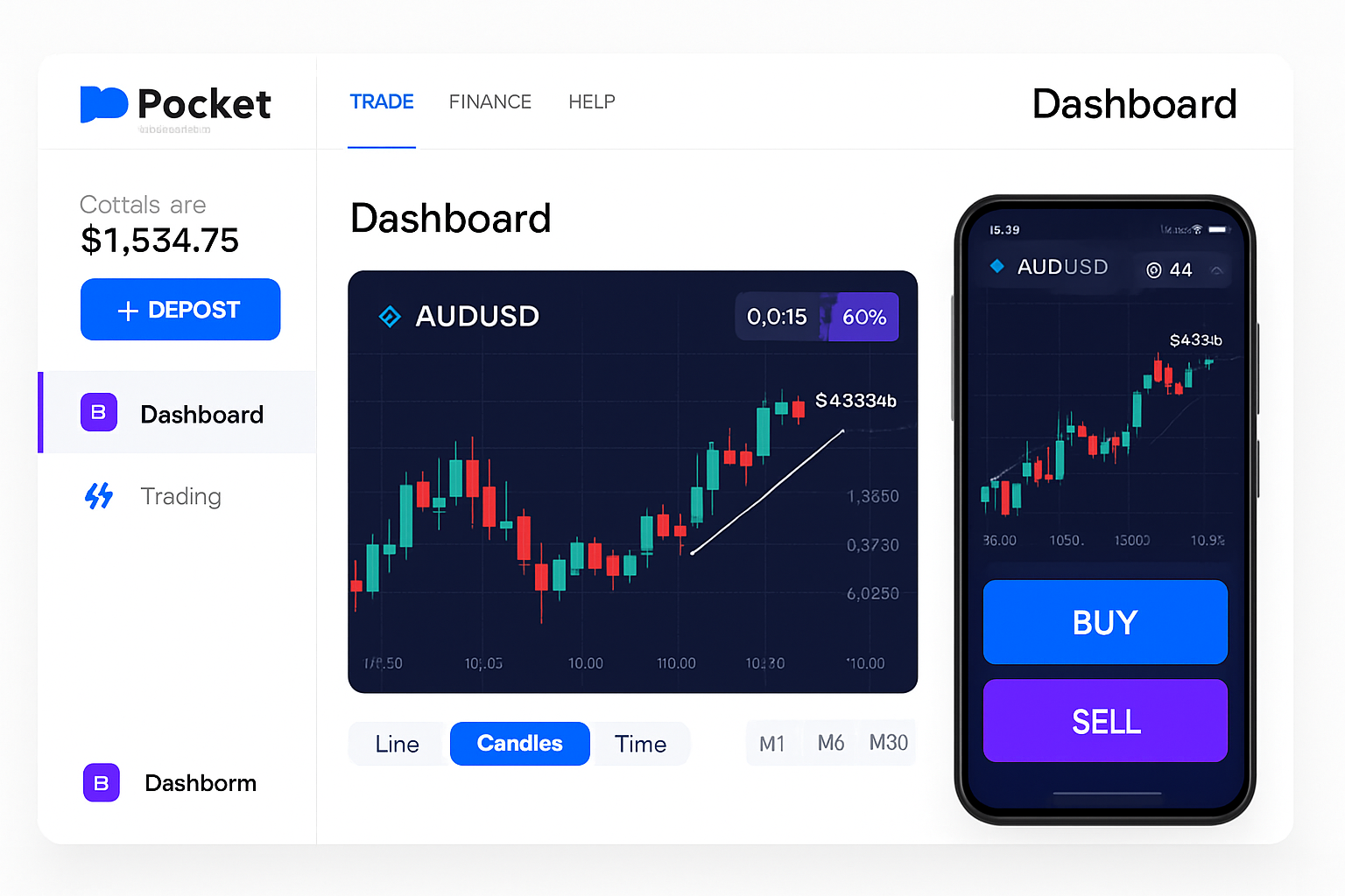Pocket Option trading platform interface