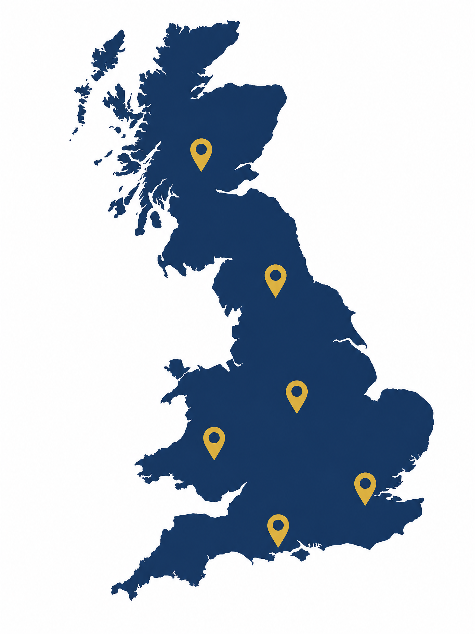 Map of Great Britain showing potential autonomous mobility deployment regions