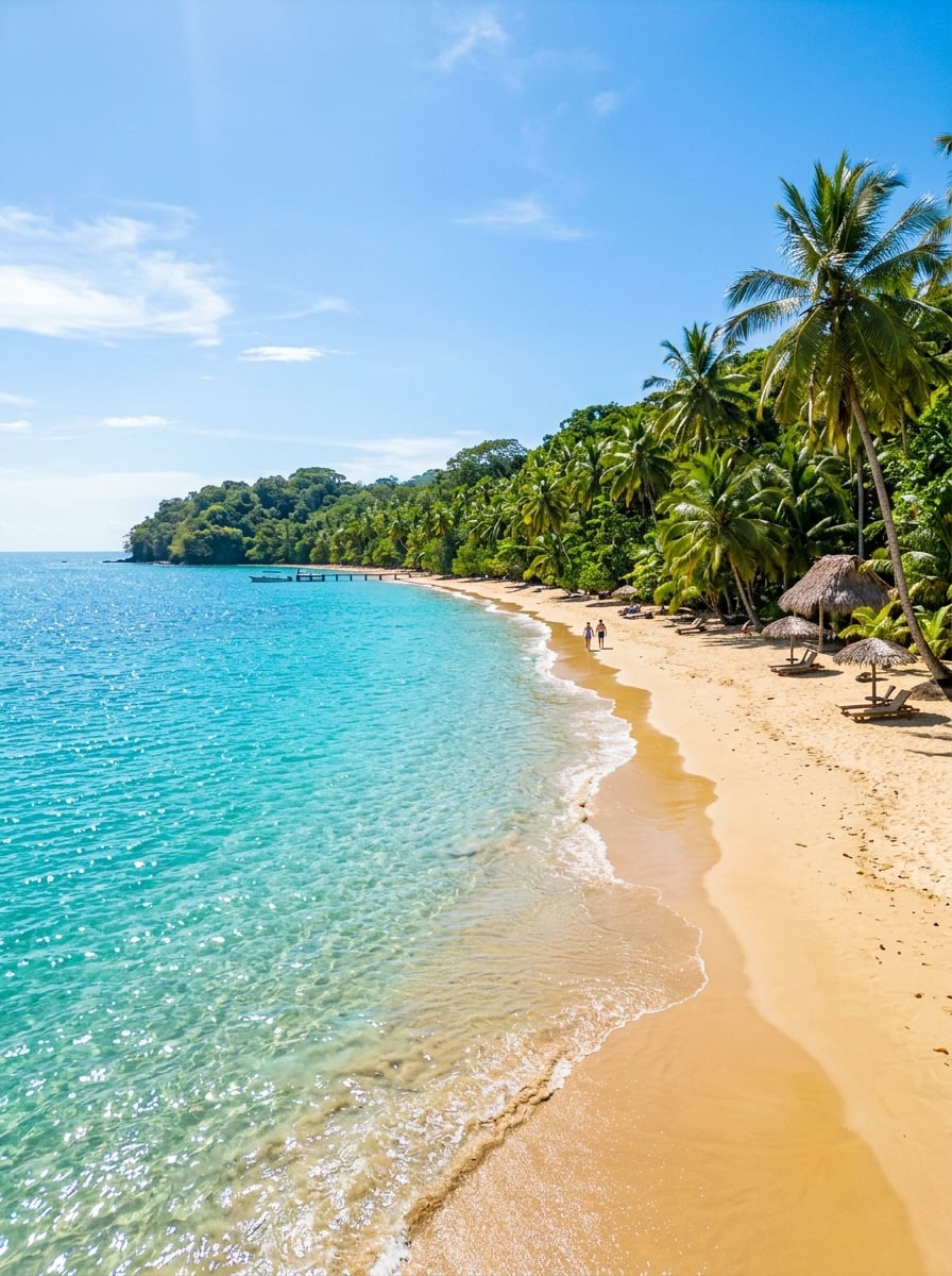 Tropical beach in Panama