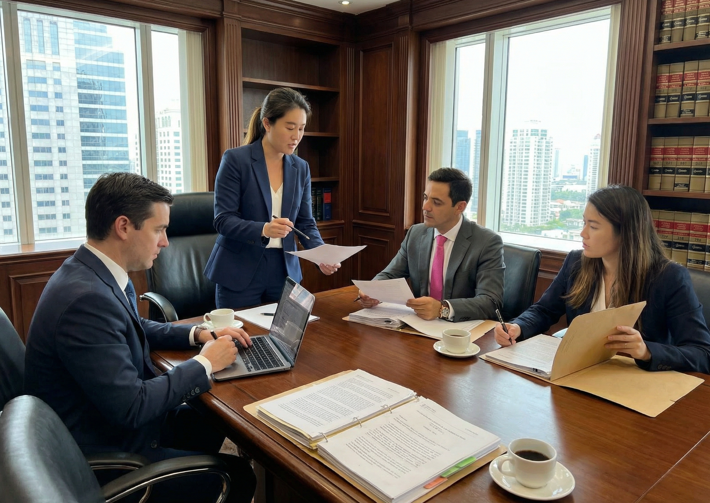 Equipo profesional C&LI Abogados trabajando juntos