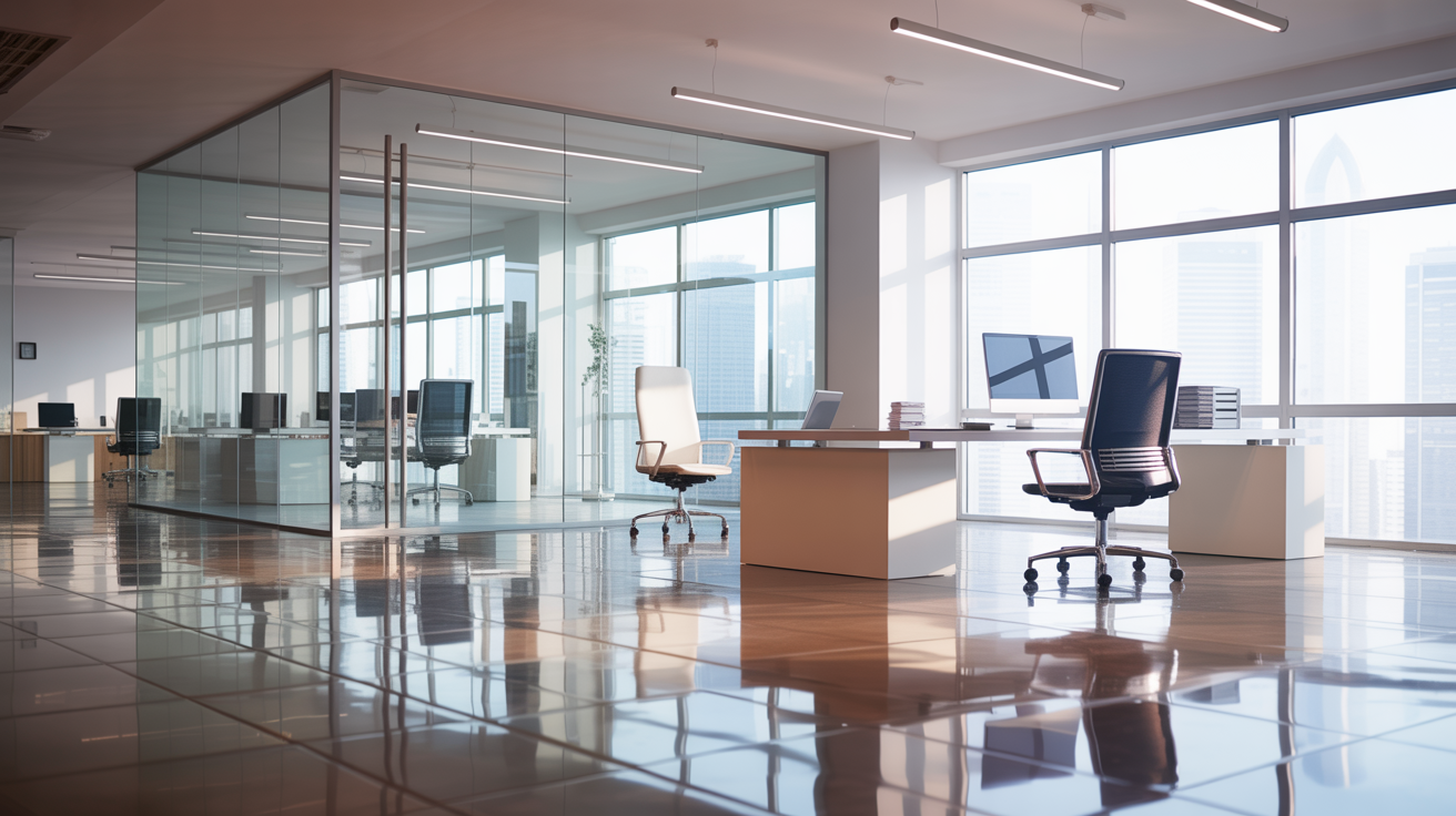 Professional clean office space