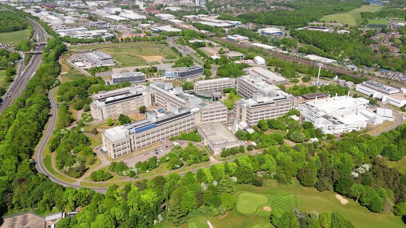 Aerial view of facility location