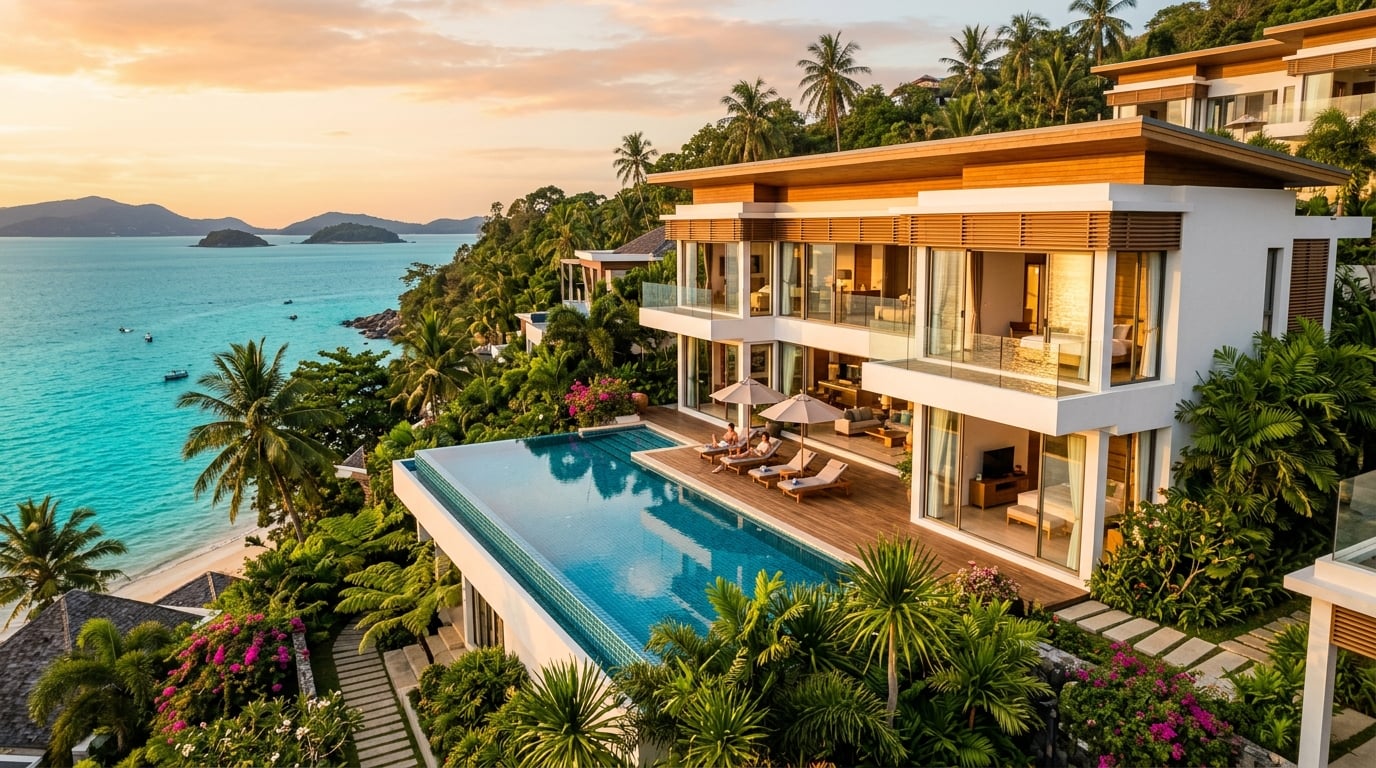 Luxury tropical villa resort representing SolAeon investment opportunities