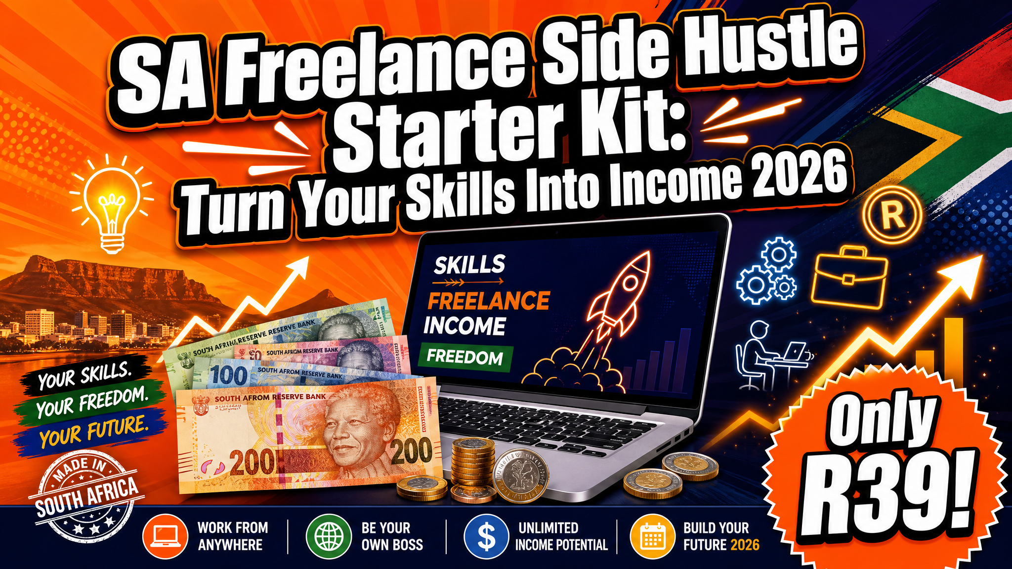 SA Freelance Side Hustle Starter Kit: Turn Your Skills Into Income 2026