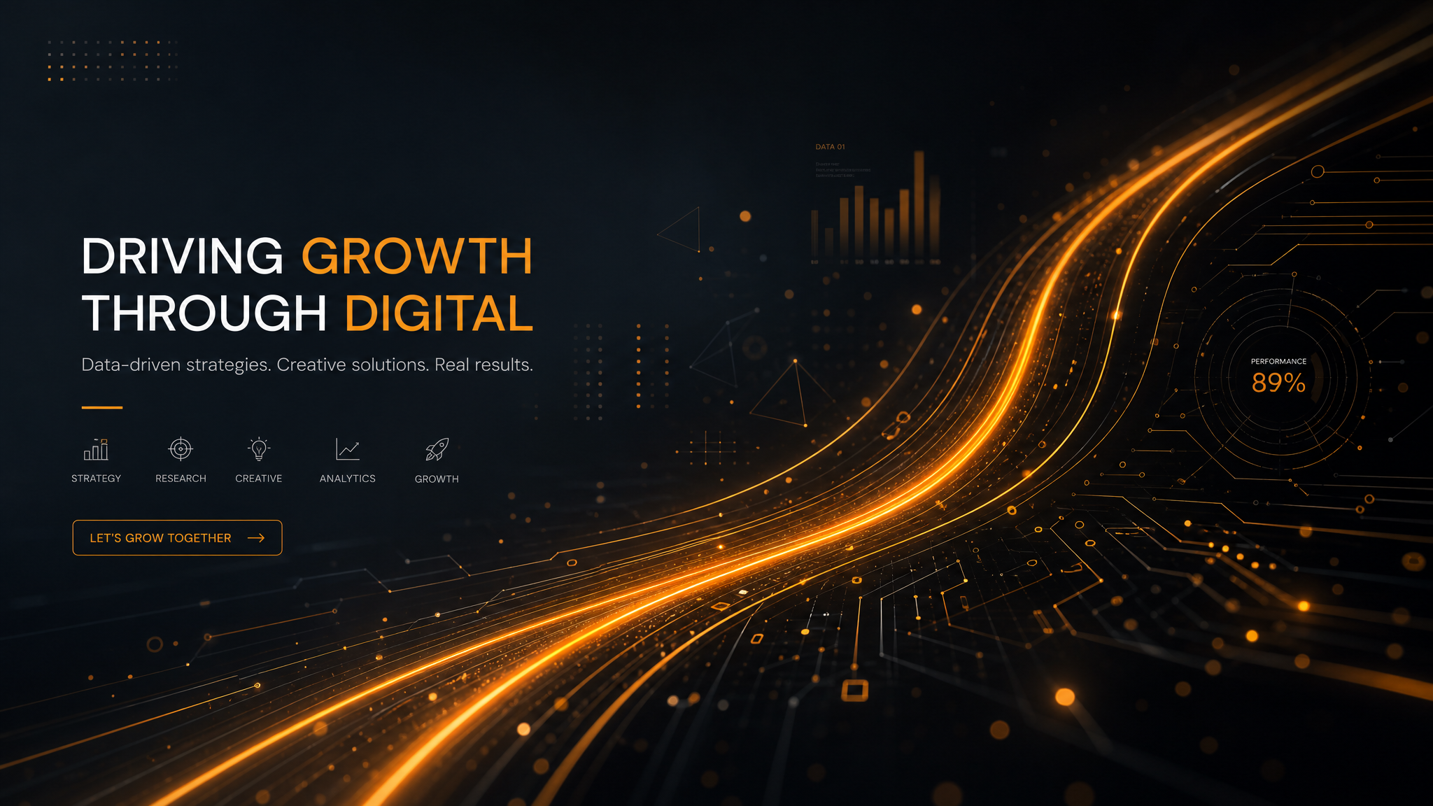 Background abstrato de marketing digital