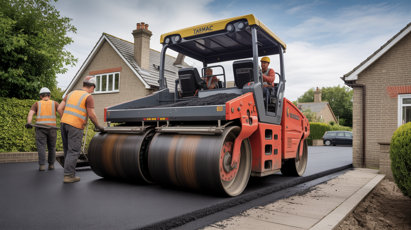Tarmac Driveways - installation process