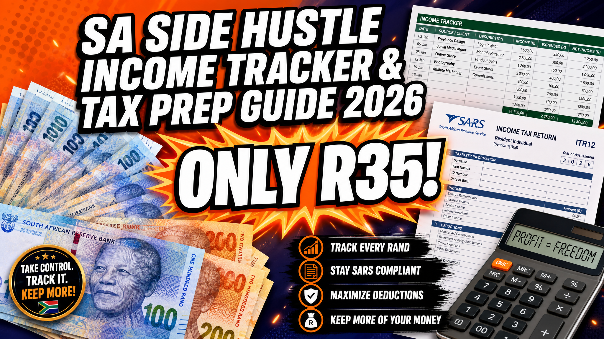 SA Side Hustle Income Tracker & Tax Prep Guide 2026