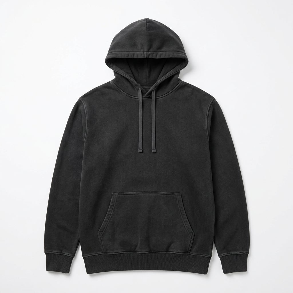 Bella+Canvas Sponge Fleece Pullover Hoodie in Vintage Black