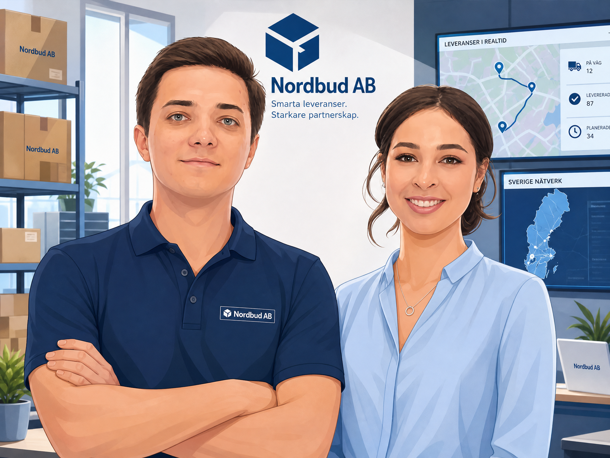 Nordbud AB grundare i sitt kontor