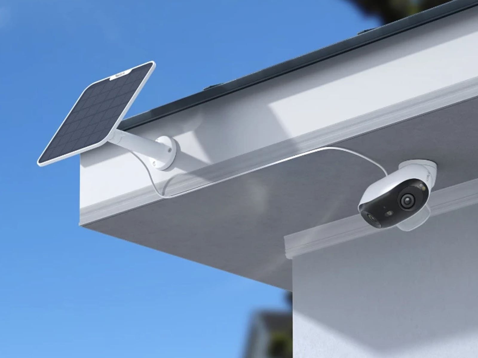 Solar-powered wireless security camera deployed on remote Arizona construction site