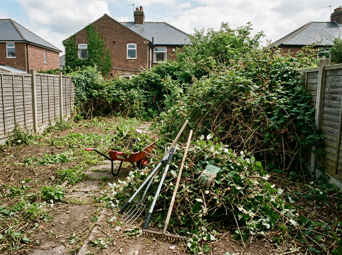 Tidied & Levelled Garden