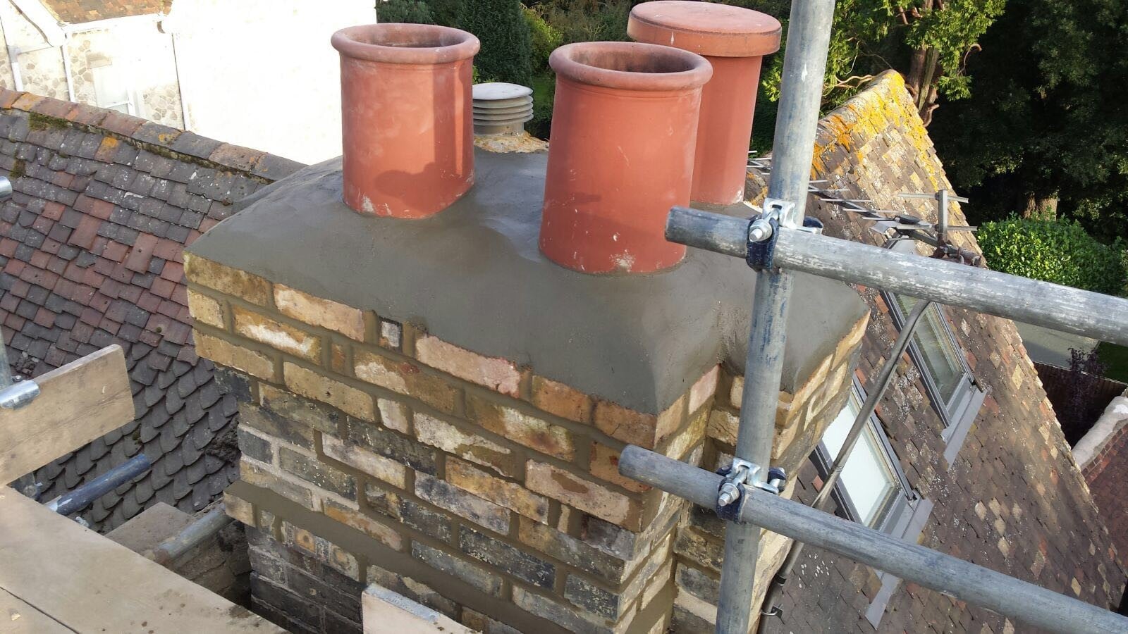 Chimney Repairs & Repointing on a UK home