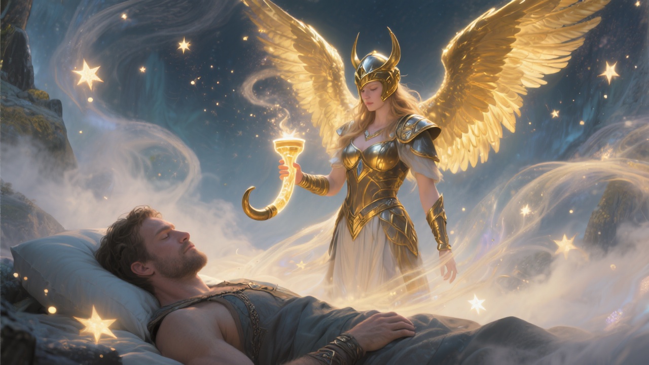 Walküre erscheint im Traum