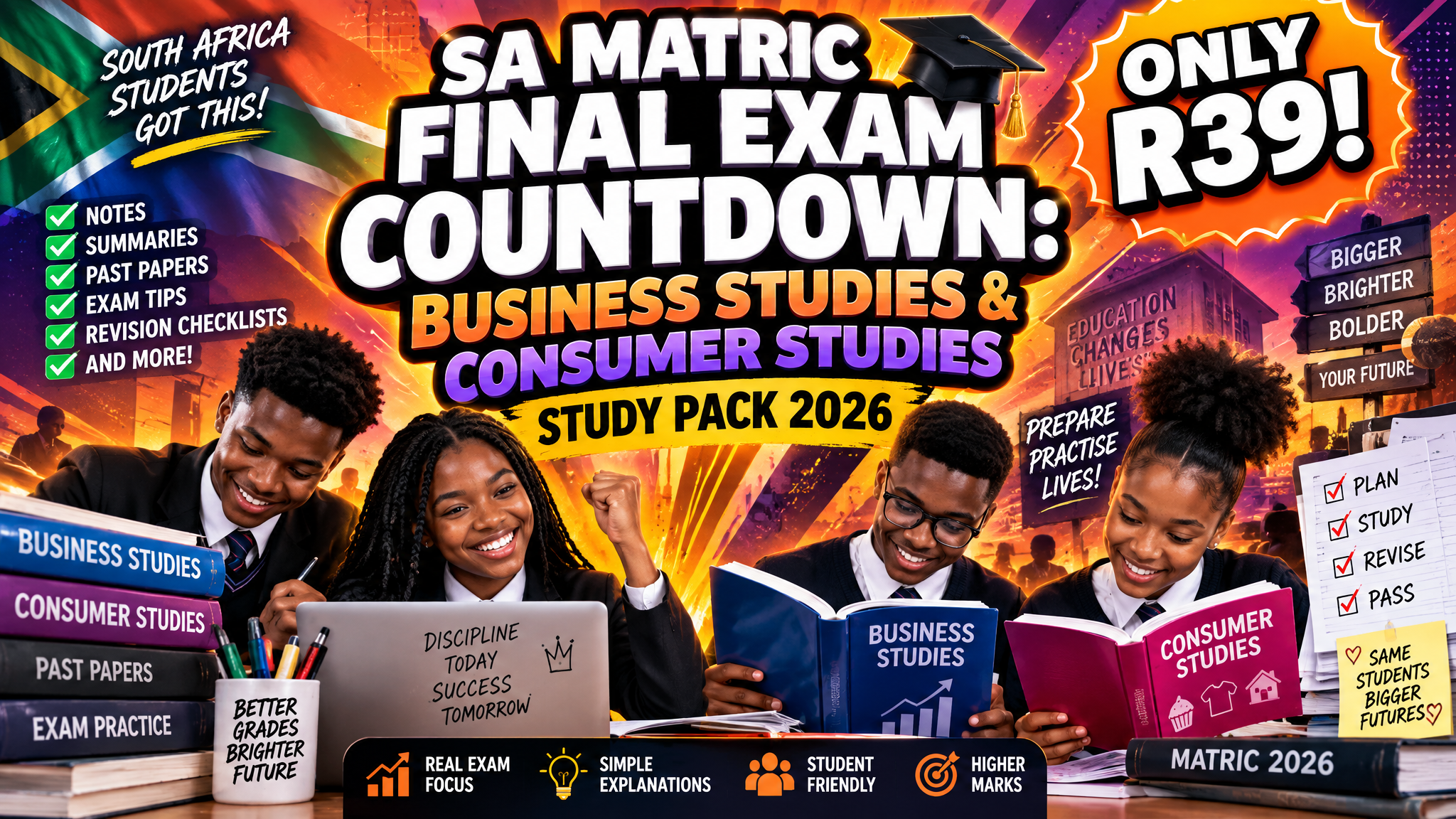 SA Matric Final Exam Countdown: Business Studies & Consumer Studies Study Pack 2026