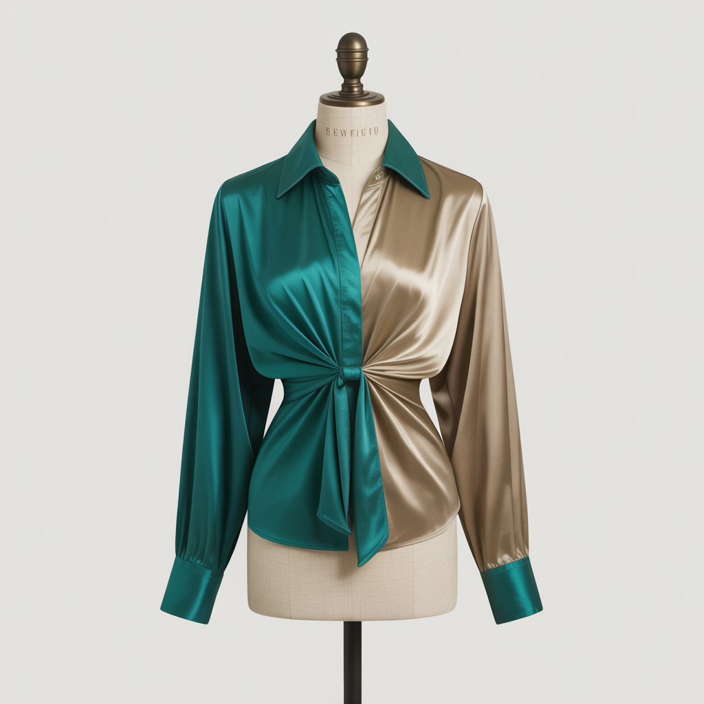 Embroidered Silk Blouse